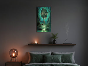 Artwork Dibond : Baba Yaga (Cosmic Horror) - Impression plaque DIbond | La boutique cinétique France