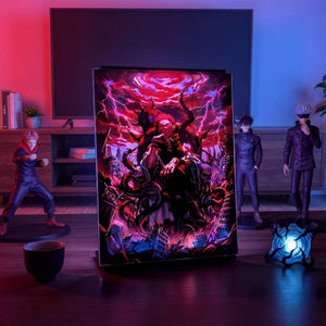 Aura Box : Édition Ryomen Sukuna (Jujutsu Kaisen) - Cadre Lumineux | La boutique cinétique France