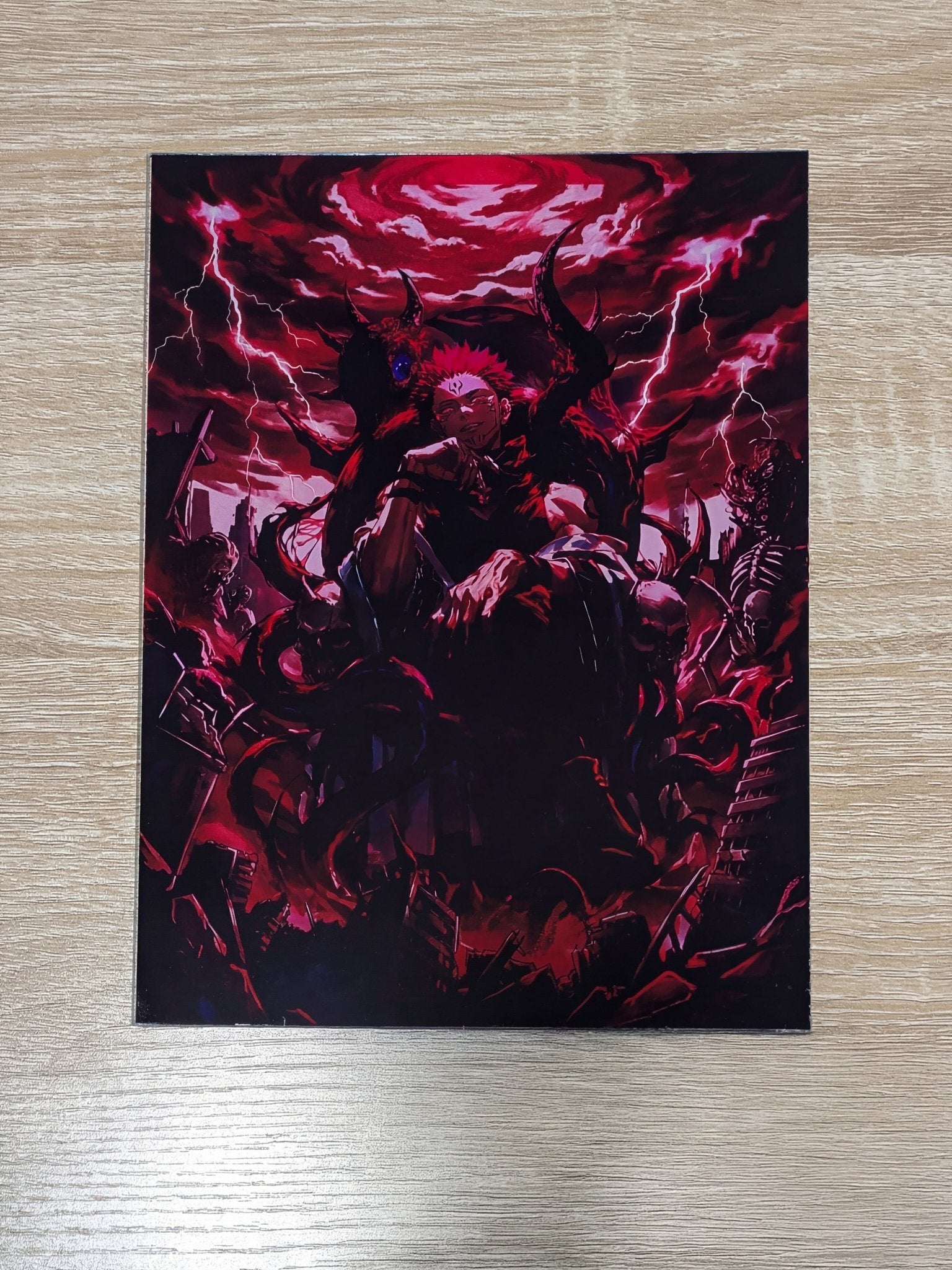 Aura Box : Édition Ryomen Sukuna (Jujutsu Kaisen) - Cadre Lumineux | La boutique cinétique France