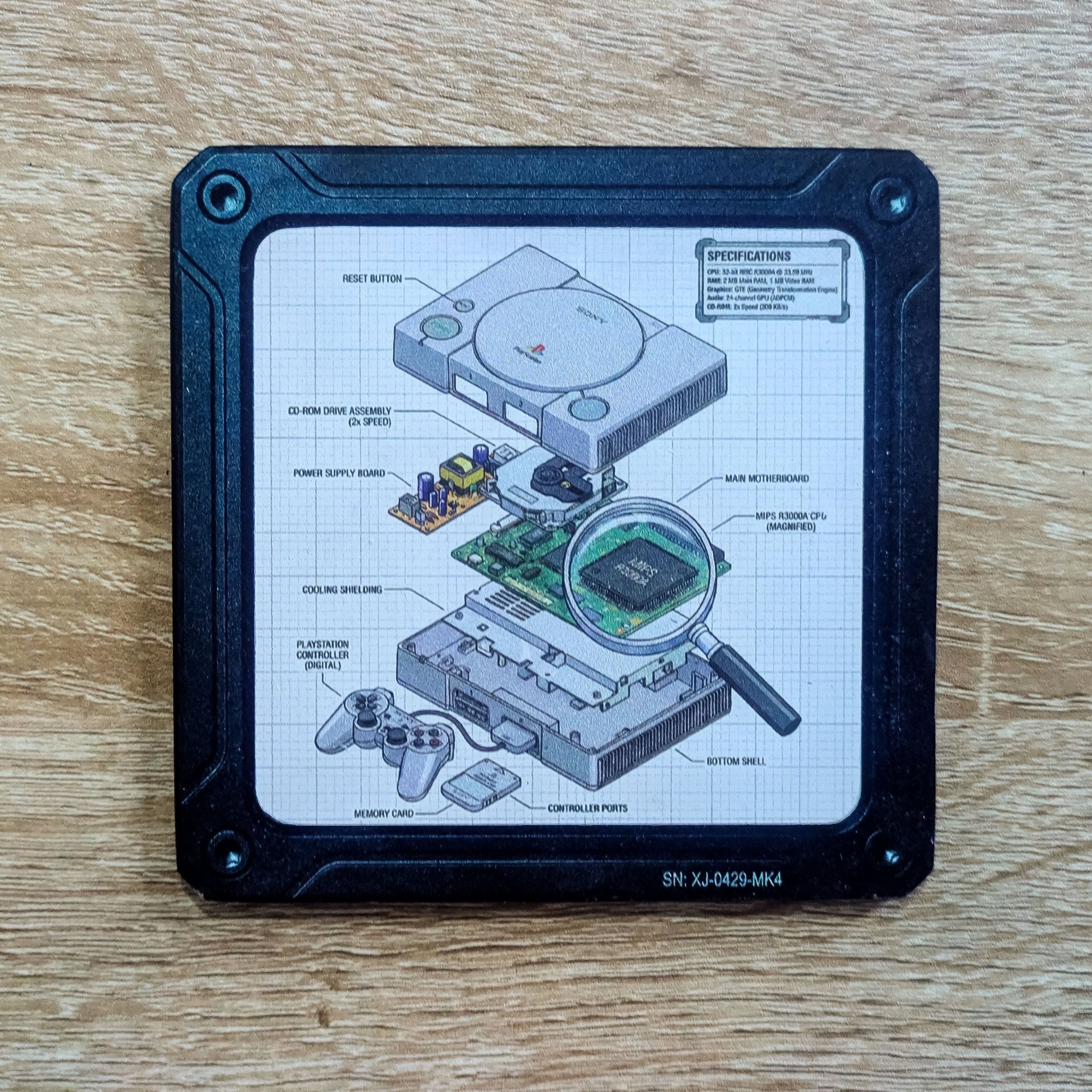 Dessous de Verre Premium : Vues Éclatées - | La boutique cinétique France