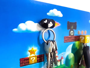 Diorama Magnétique Super Mario World – Porte - Clés Mural & Art Cinétique Nintendo Fan - Art - | La boutique cinétique France