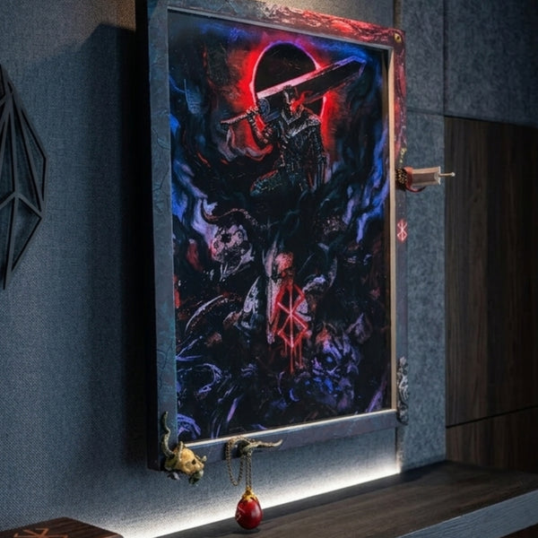 Tableau LED Berserk 3D "Marque du Sacrifice" | Aura Box XL